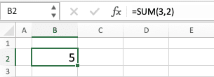 Cara Menghitung di Excel - Screenshot Contoh Hasil Implementasi SUM untuk Menjumlahkan Angka