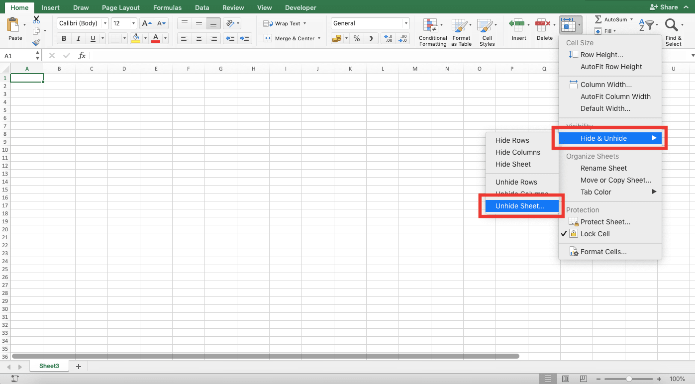 Cara Membuat Aktif Sheet Pada Excel