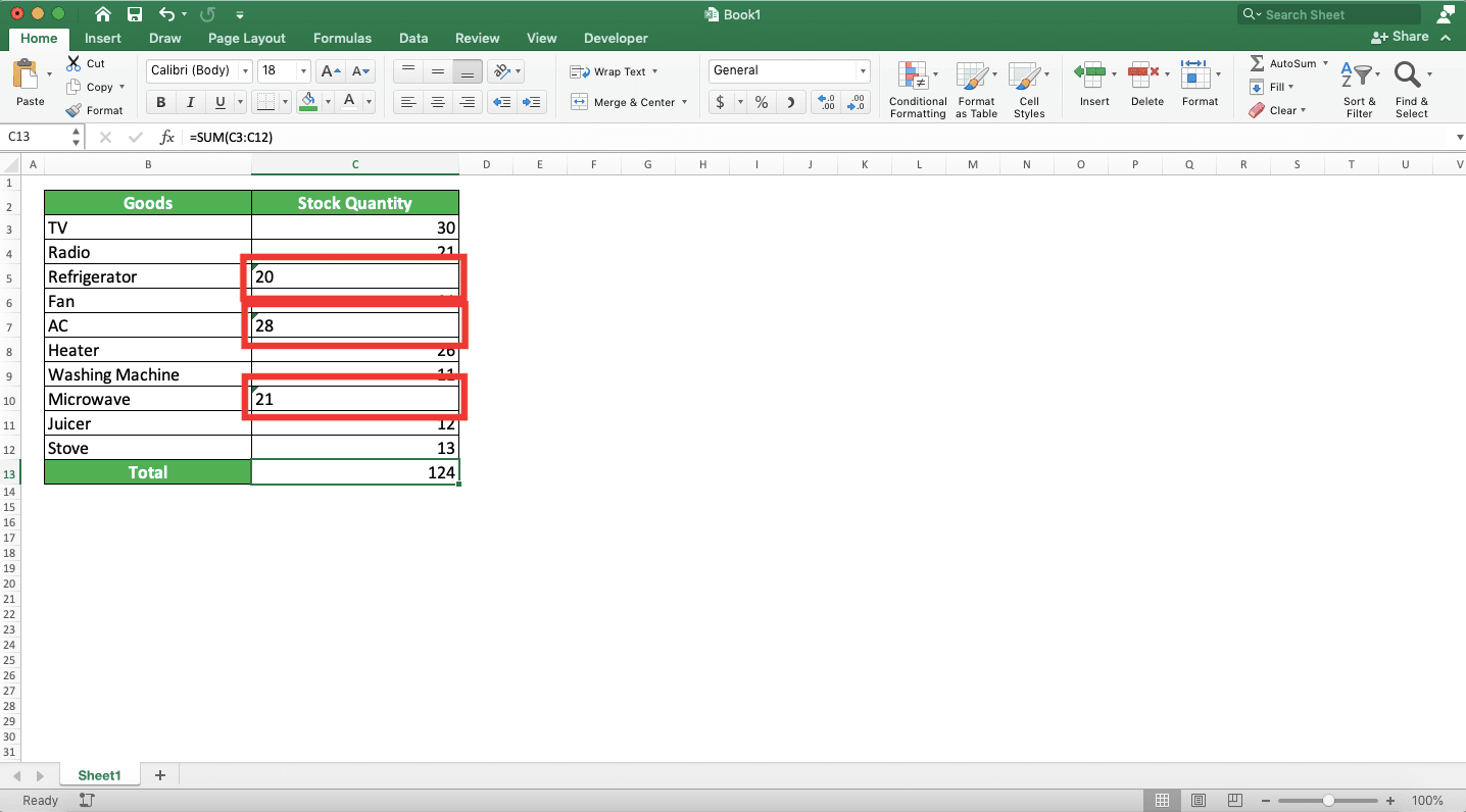 How to Sum in Excel and All Its Formulas/Functions - Screenshot of the Example of the Cells that Contain Text Numbers in Excel