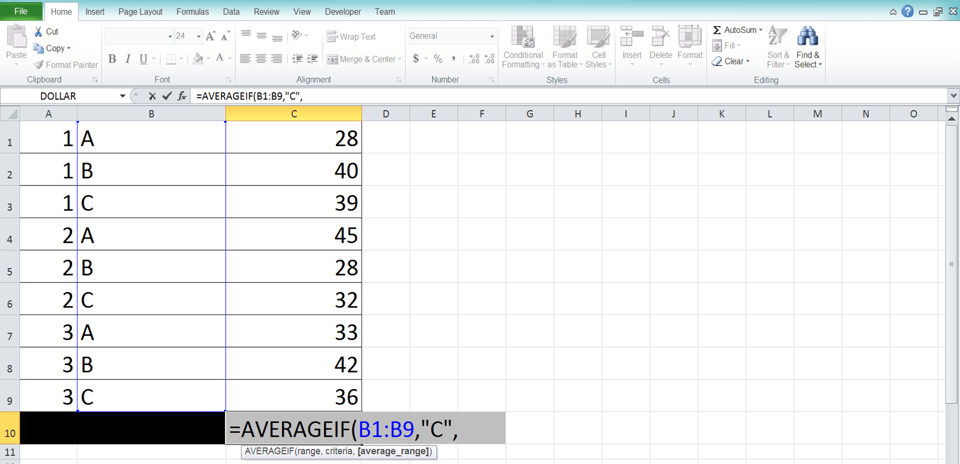 How to Use the AVERAGEIF Function in Excel: Usabilities, Examples, and Writing Steps - Screenshot of Step 4