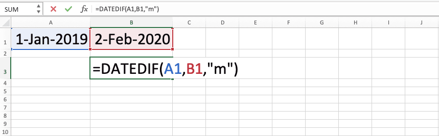 How to Use the DATEDIF Formula in Excel: Functions, Examples and Writing Steps - Screenshot of Step 6