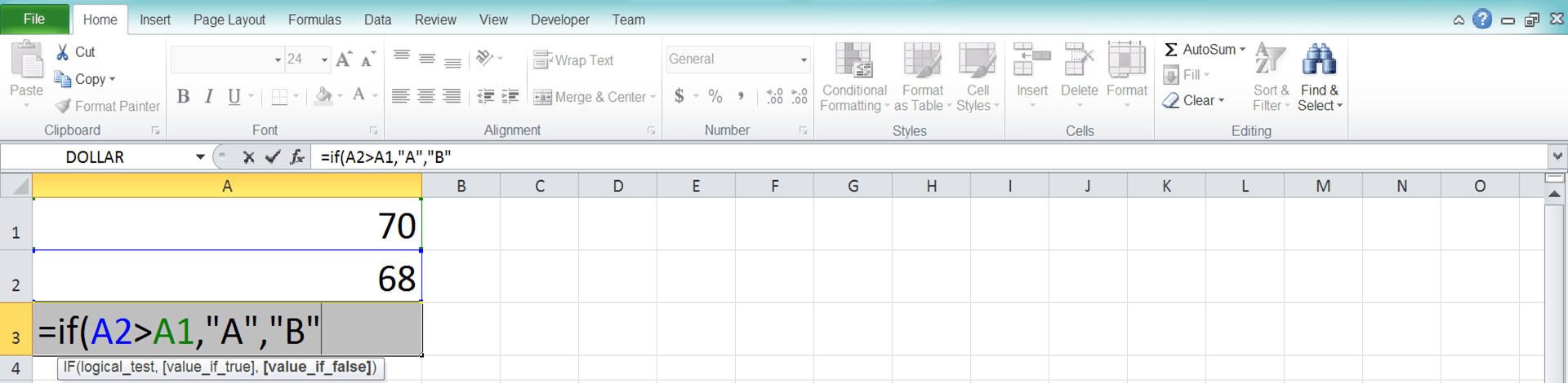 How to Use IF Formula/Function in Excel - Screenshot of Step 5