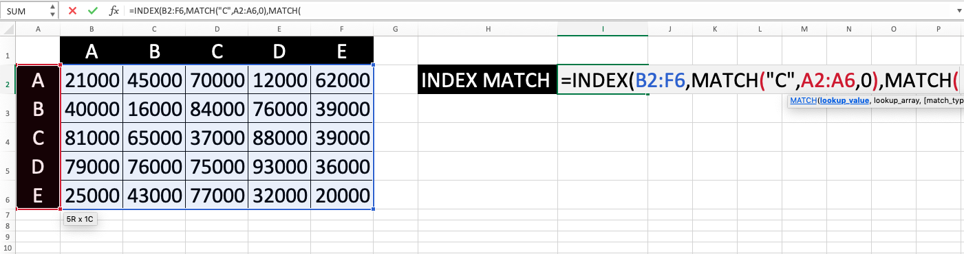 How to Use INDEX MATCH in Excel: Functions, Examples, and Writing Steps - Screenshot of Step 9