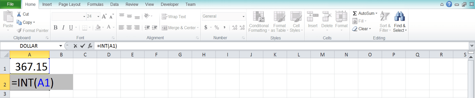How to Use the INT Formula in Excel: Functions, Examples, and Writing Steps - Screenshot of Step 4