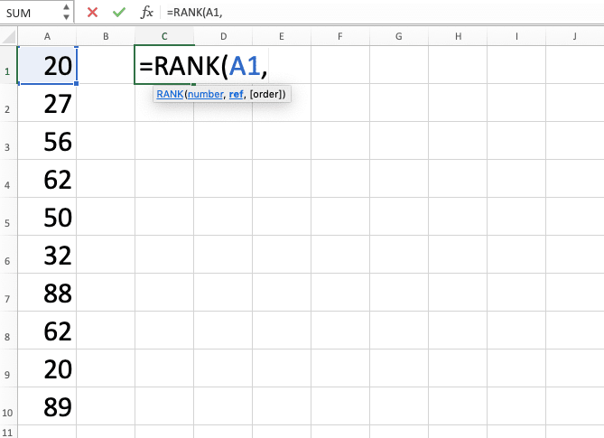 How to Use Excel RANK Formula: Functions, Examples, and How to Use - Screenshot of Step 3