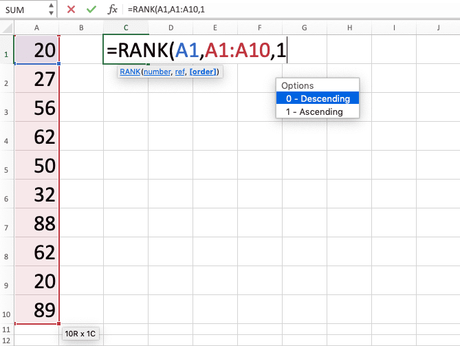 How to Use Excel RANK Formula: Functions, Examples, and How to Use - Screenshot of Step 5