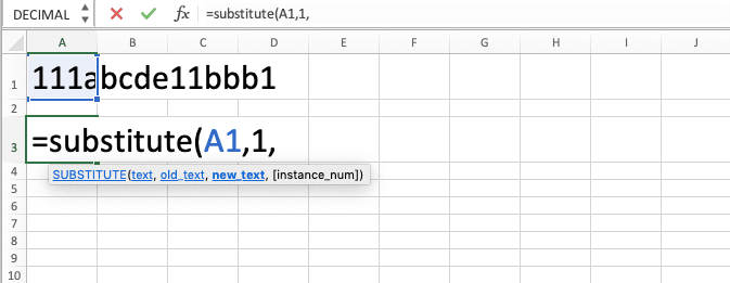 How to Use the SUBSTITUTE Formula in Excel: Functions, Examples, and Writing Steps - Screenshot of Step 4