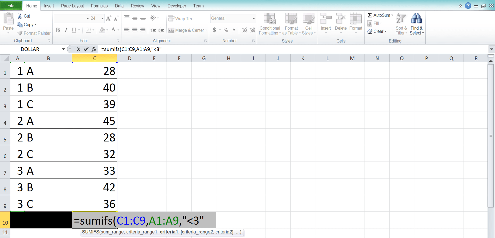 How to Use SUMIFS Excel Formula: Function, Examples, and Writing Steps - Screenshot of Step 5