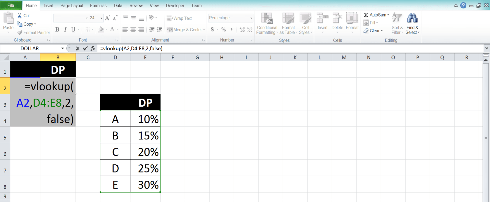 VLOOKUP and HLOOKUP in Excel: Functions, Examples, and How to Use - Screenshot of Step 7 (VLOOKUP)