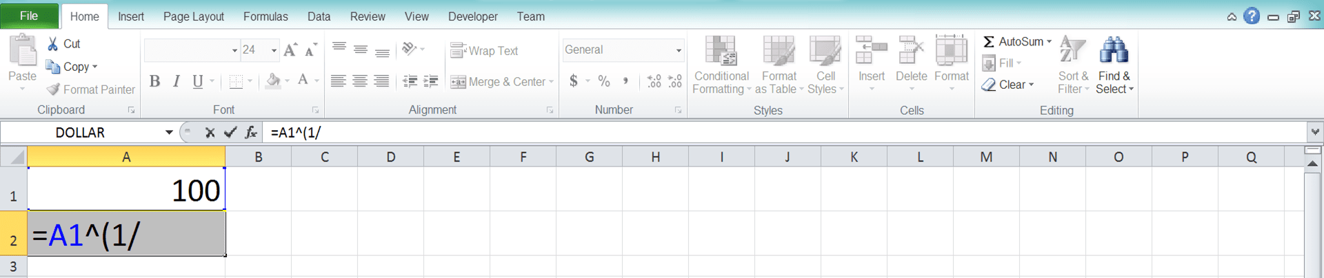 Cara Menghitung Akar di Excel Beserta Berbagai Rumus dan Fungsinya - Screenshot Langkah 1-3