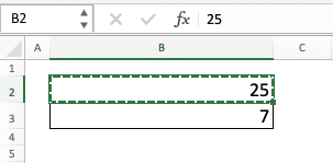 Cara Mengalikan di Excel Beserta Berbagai Rumus dan Fungsinya - Screenshot Contoh Mode Salin Pada Cell Angka