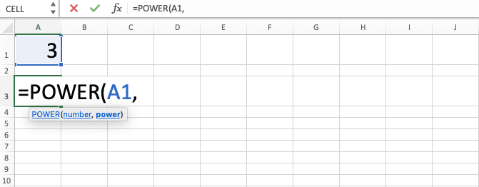 Cara Menghitung Kuadrat/Pangkat 2 di Excel Beserta Berbagai Rumus dan Fungsinya - Screenshot Langkah 3-3