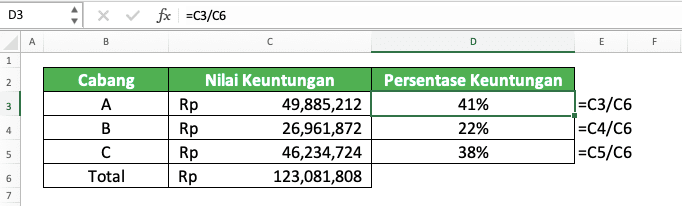 Cara Membuat Rumus Penambahan Persen Di Excel Imagesee 2171