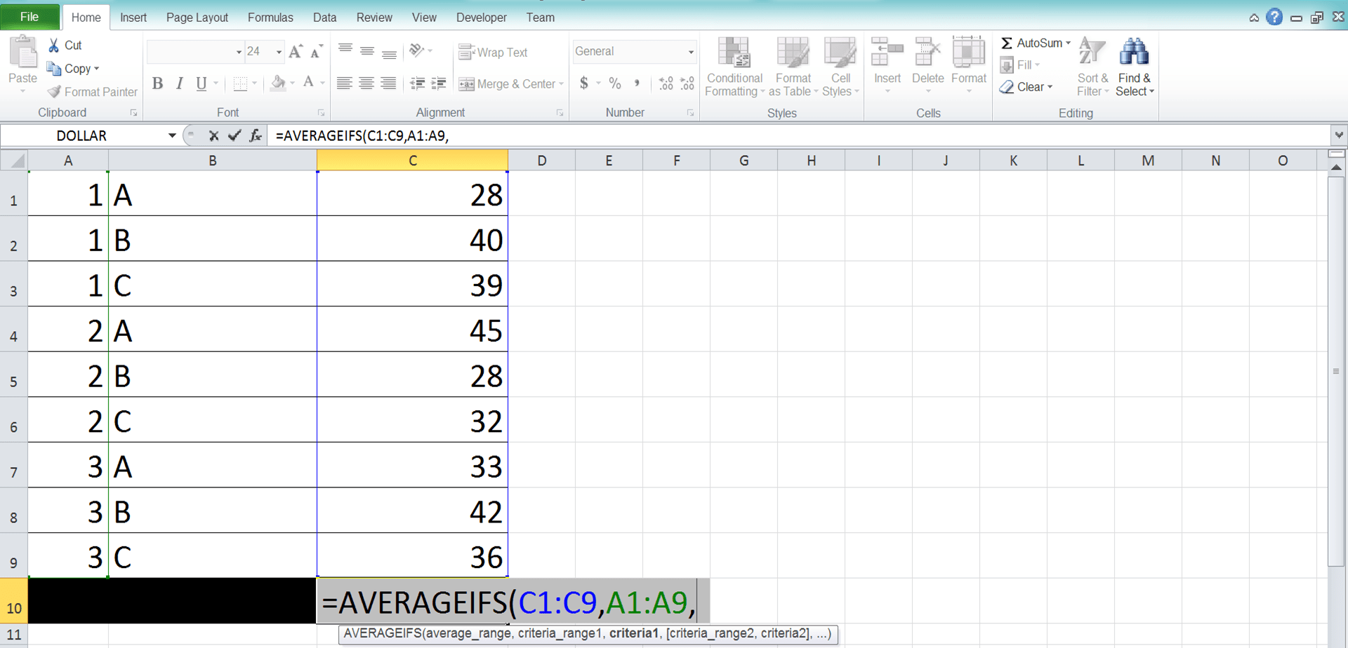 Cara Menggunakan Rumus AVERAGEIFS di Excel: Fungsi, Contoh, dan Langkah Penulisan - Screenshot Langkah 4