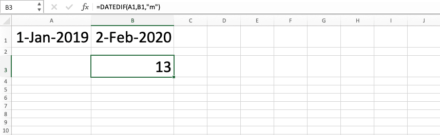 Cara Menggunakan Rumus DATEDIF Excel: Fungsi, Contoh, dan Langkah Penulisan - Screenshot Langkah 8
