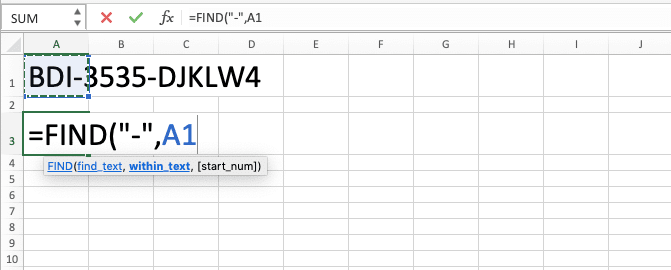 Cara Menggunakan Rumus FIND Excel: Fungsi, Contoh, dan Langkah Penulisan - Screenshot Langkah 4