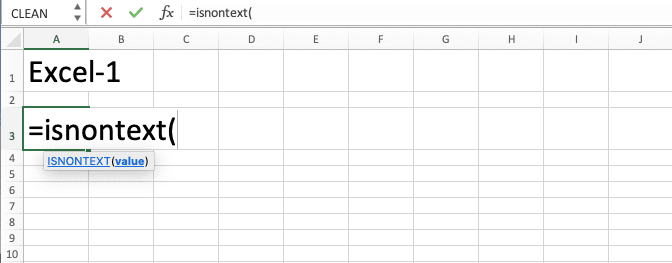 Cara Menggunakan Rumus ISNONTEXT Excel: Fungsi, Contoh, dan Langkah Penulisan - Screenshot Langkah 2