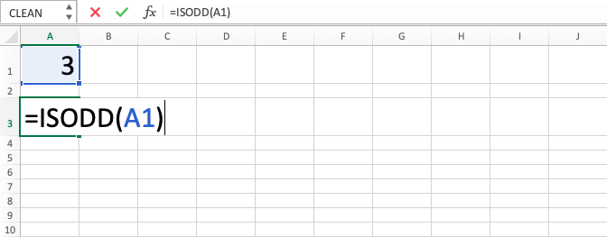 Rumus ISODD Excel - Screenshot Langkah 4