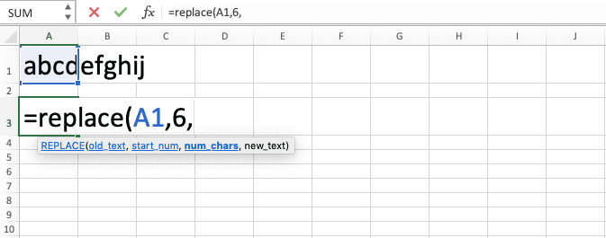 Cara Menggunakan Rumus REPLACE Excel: Fungsi, Contoh, dan Langkah Penulisan - Screenshot Langkah 4