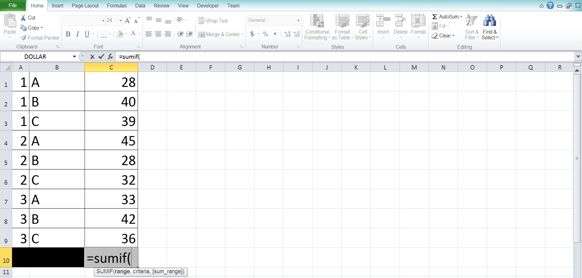 Cara Menggunakan Rumus SUMIF Excel: Fungsi, Contoh, dan Langkah Penulisan - Screenshot Langkah 2