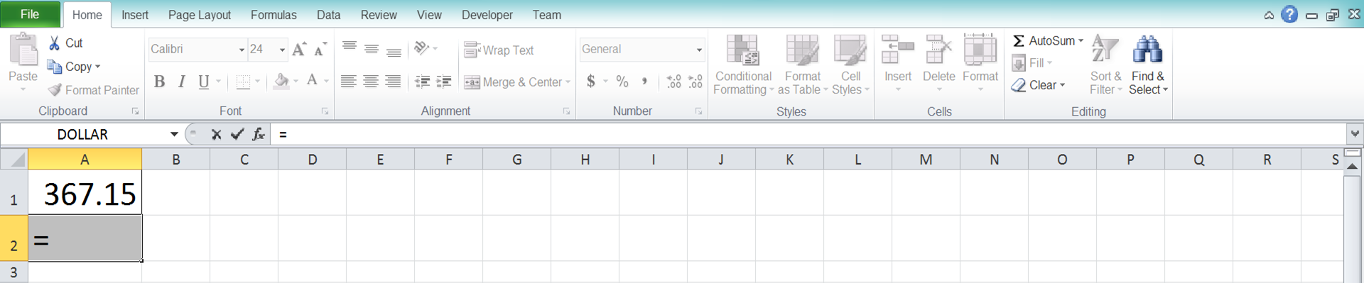 Rumus TRUNC Excel - Screenshot Langkah 1