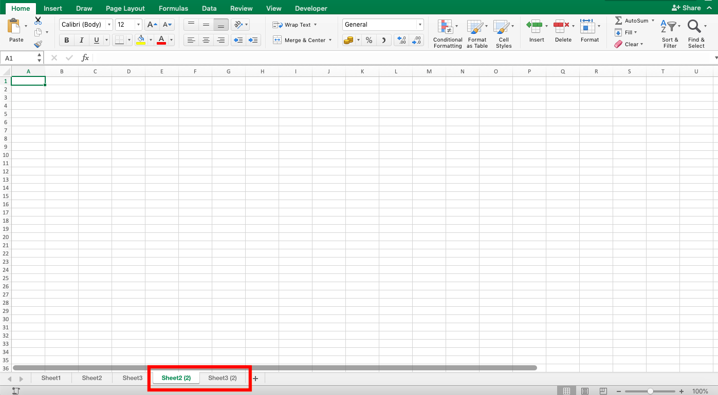 Cara Copy Sheet Excel - Screenshot Langkah 1-7