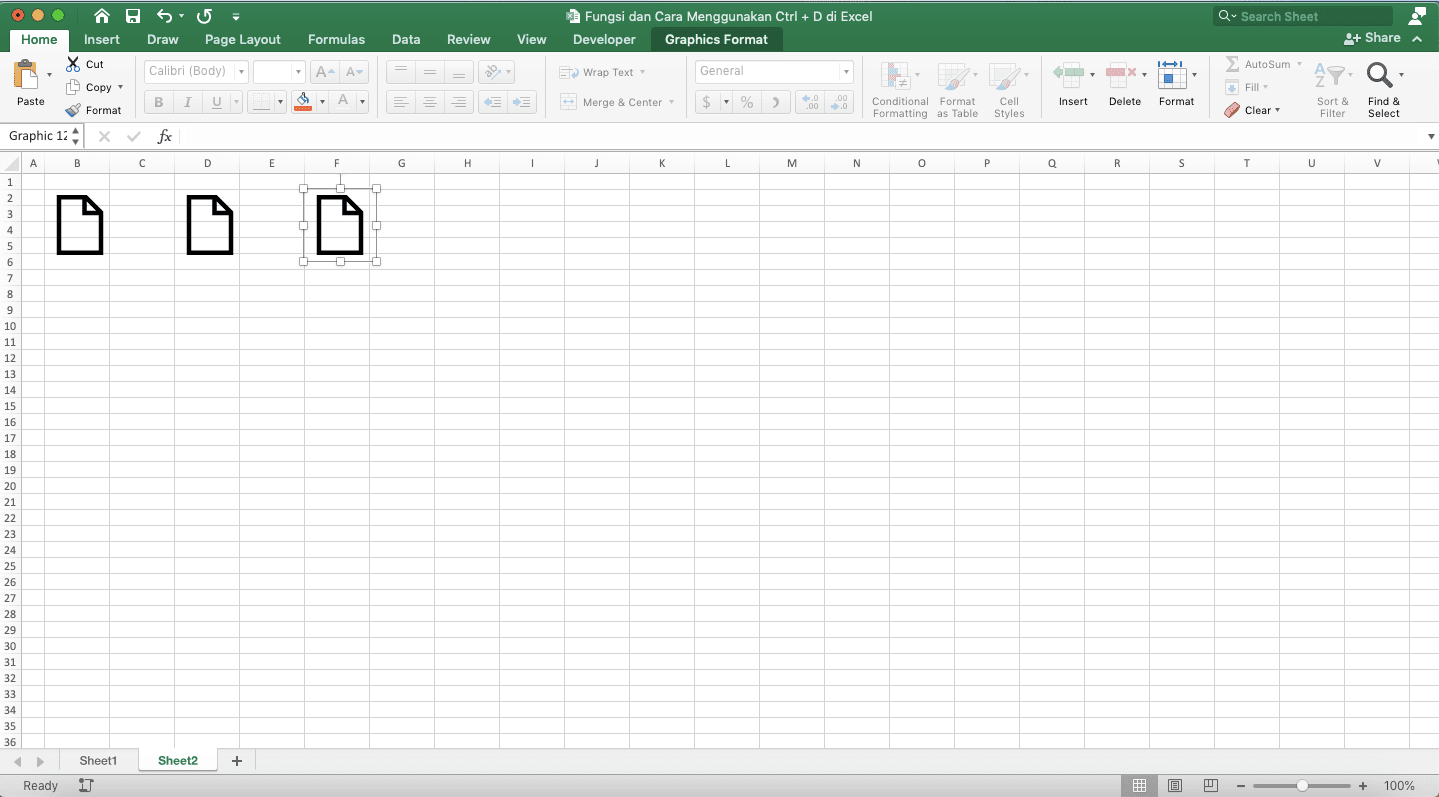 Fungsi dan Cara Menggunakan Ctrl + D di Excel - Screenshot Contoh Penggunaan Fungsi Ctrl + D Ke-2