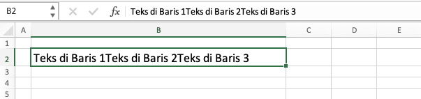 Cara Enter Tulisan di Excel - Screenshot Data Teks untuk Contoh Cara Enter di Excel Menggunakan Fitur Find & Replace