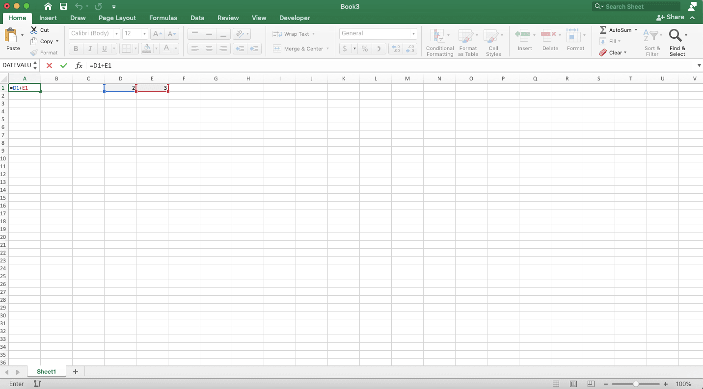 Cara Menggunakan dan Fungsi F2 Pada Excel - Screenshot Contoh Penggunaan Fungsi F2 Ke-1