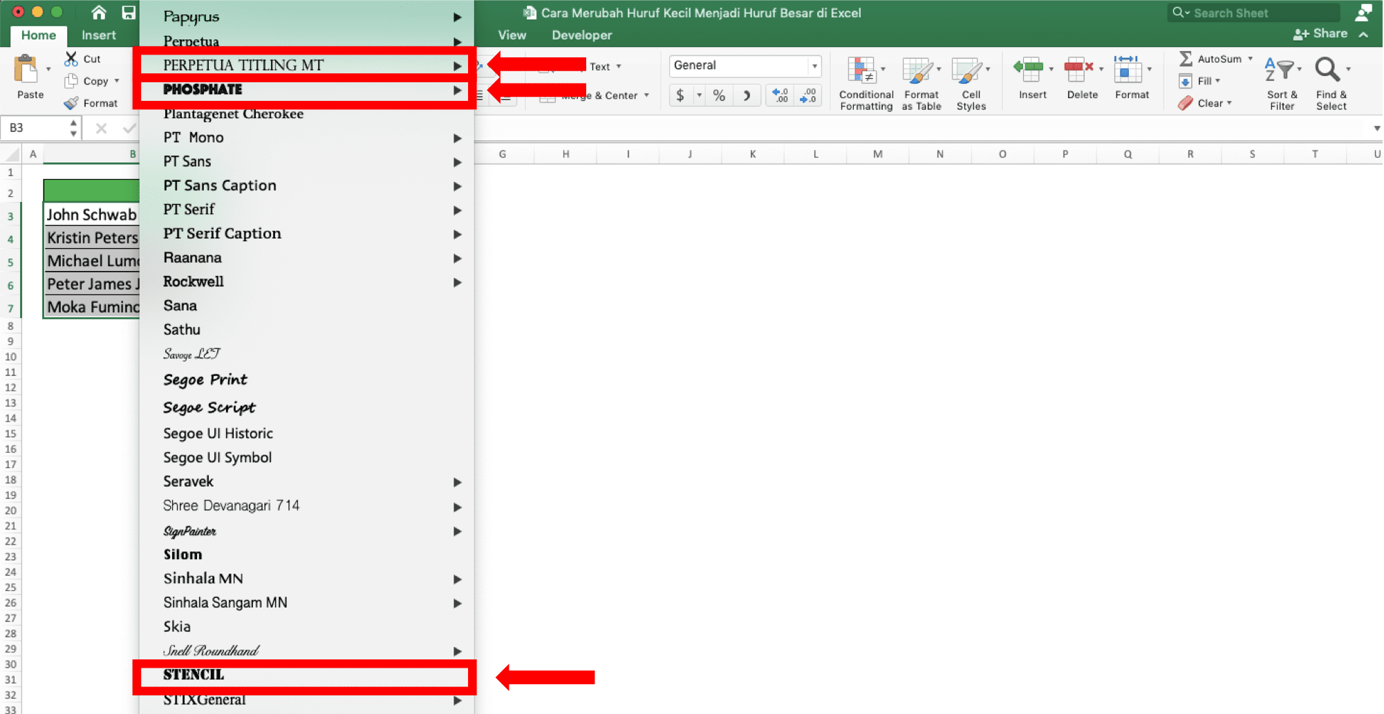 Cara Merubah Huruf Kecil Menjadi Huruf Besar Di Excel Compute Expert