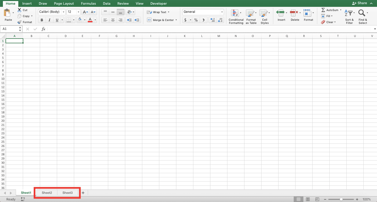 Cara Memunculkan Sheet Pada Excel - Screenshot Langkah 3-1-1