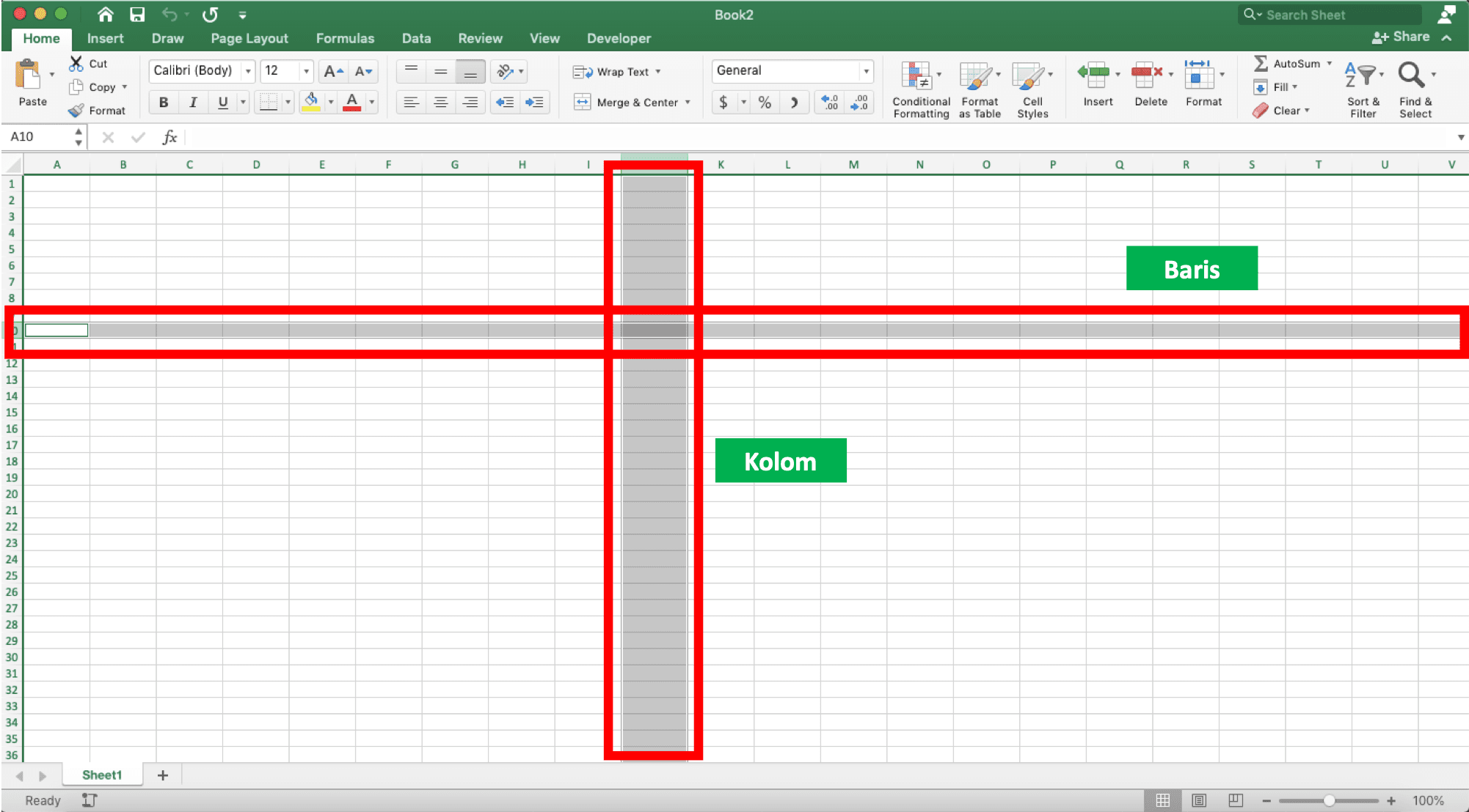 Column excel