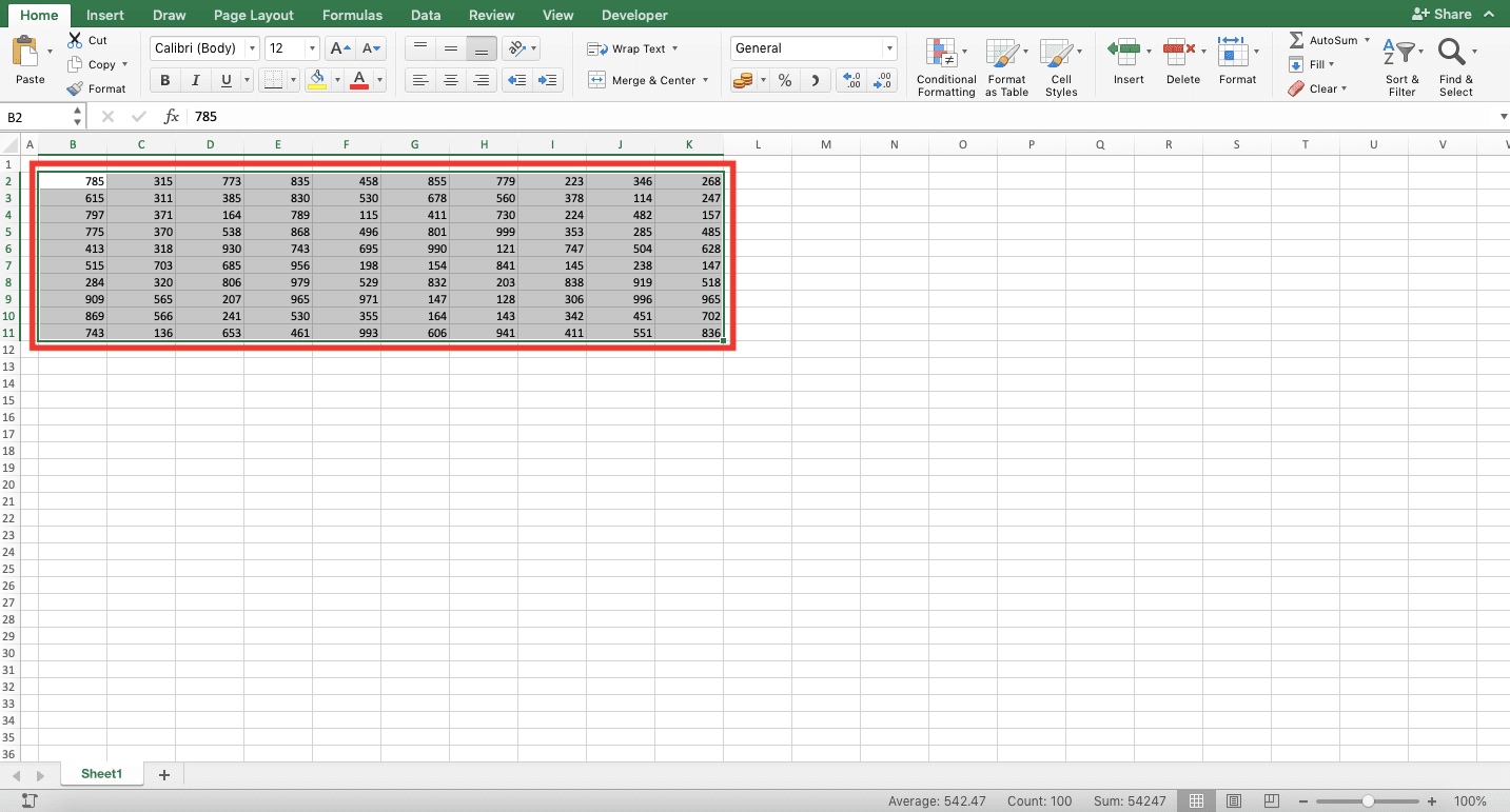 Cara Menambah Garis (Border) di Excel - Screenshot Langkah 3-1