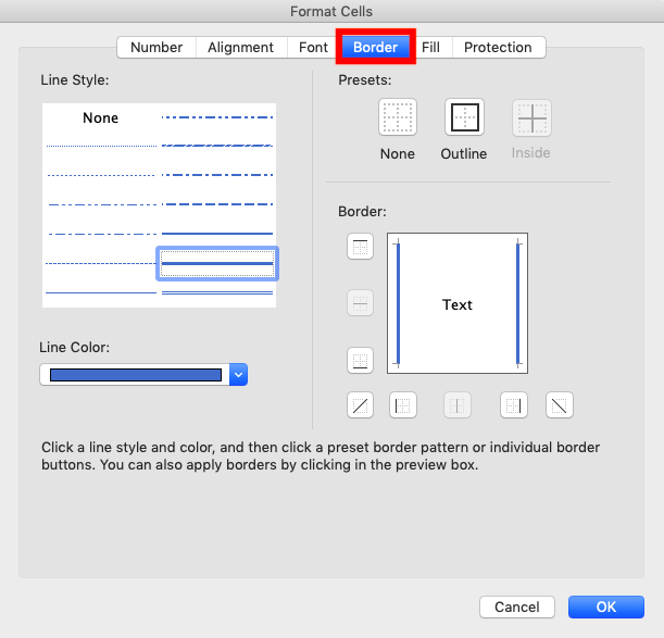 Cara Menambah Garis (Border) di Excel - Screenshot Cara Membuat dan Menyimpan Custom Border Style, Langkah 3