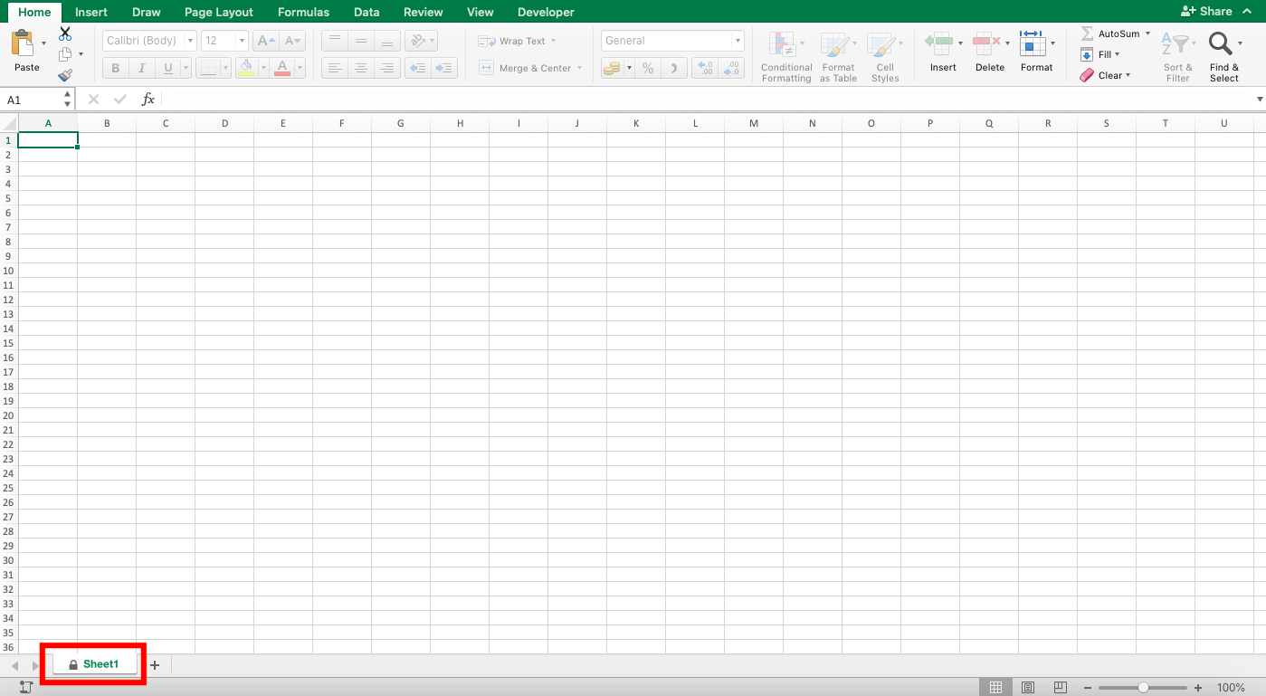 Cara Unprotect Sheet Excel - Screenshot Langkah 1-1
