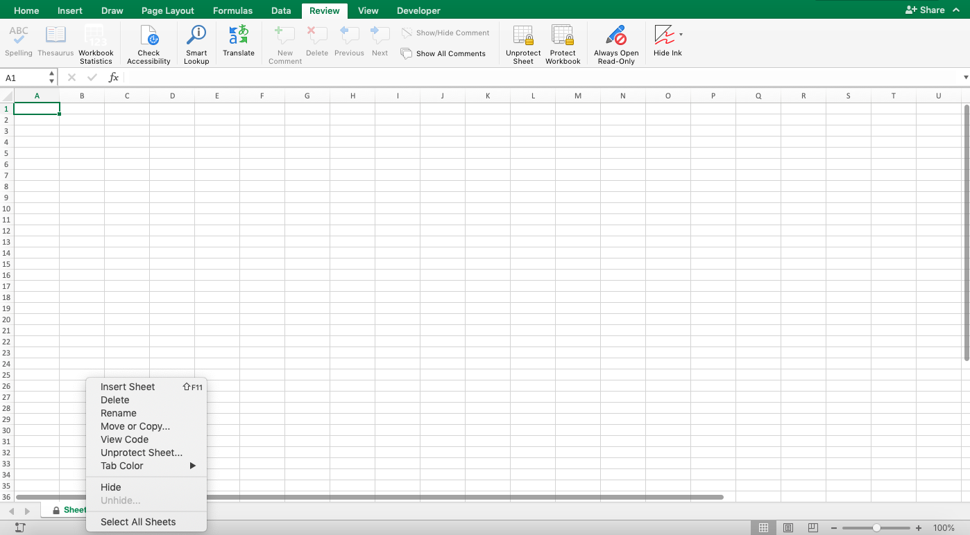 Cara Unprotect Sheet Excel - Screenshot Langkah 3-1