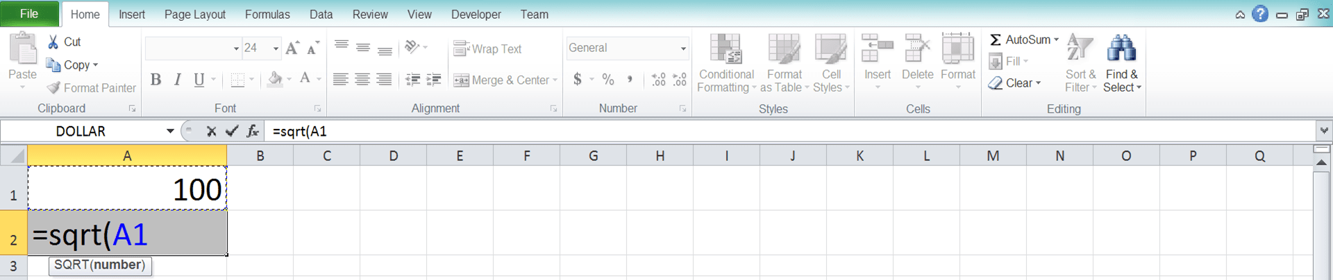 Root Excel Calculation and All Its Formulas & Functions - Screenshot of Step 3-3
