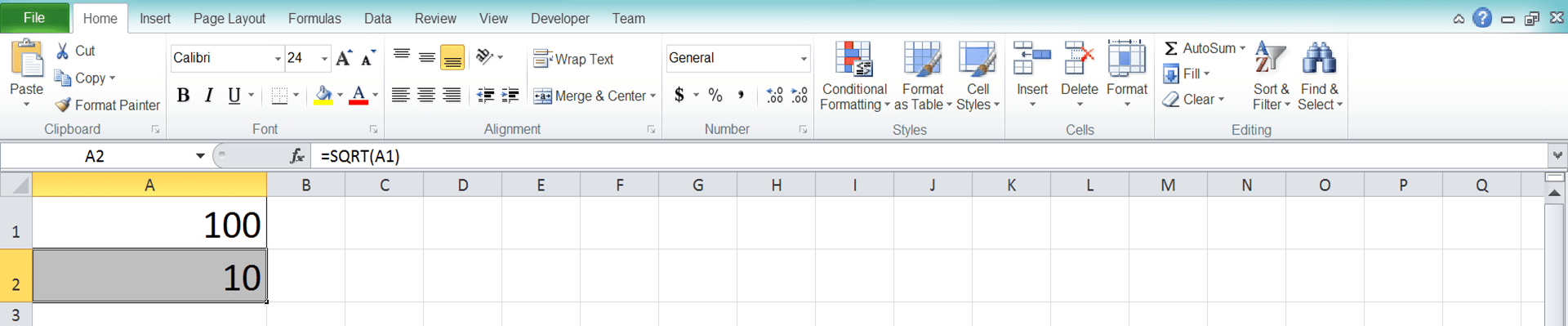 Root Excel Calculation and All Its Formulas & Functions - Screenshot of Step 3-6