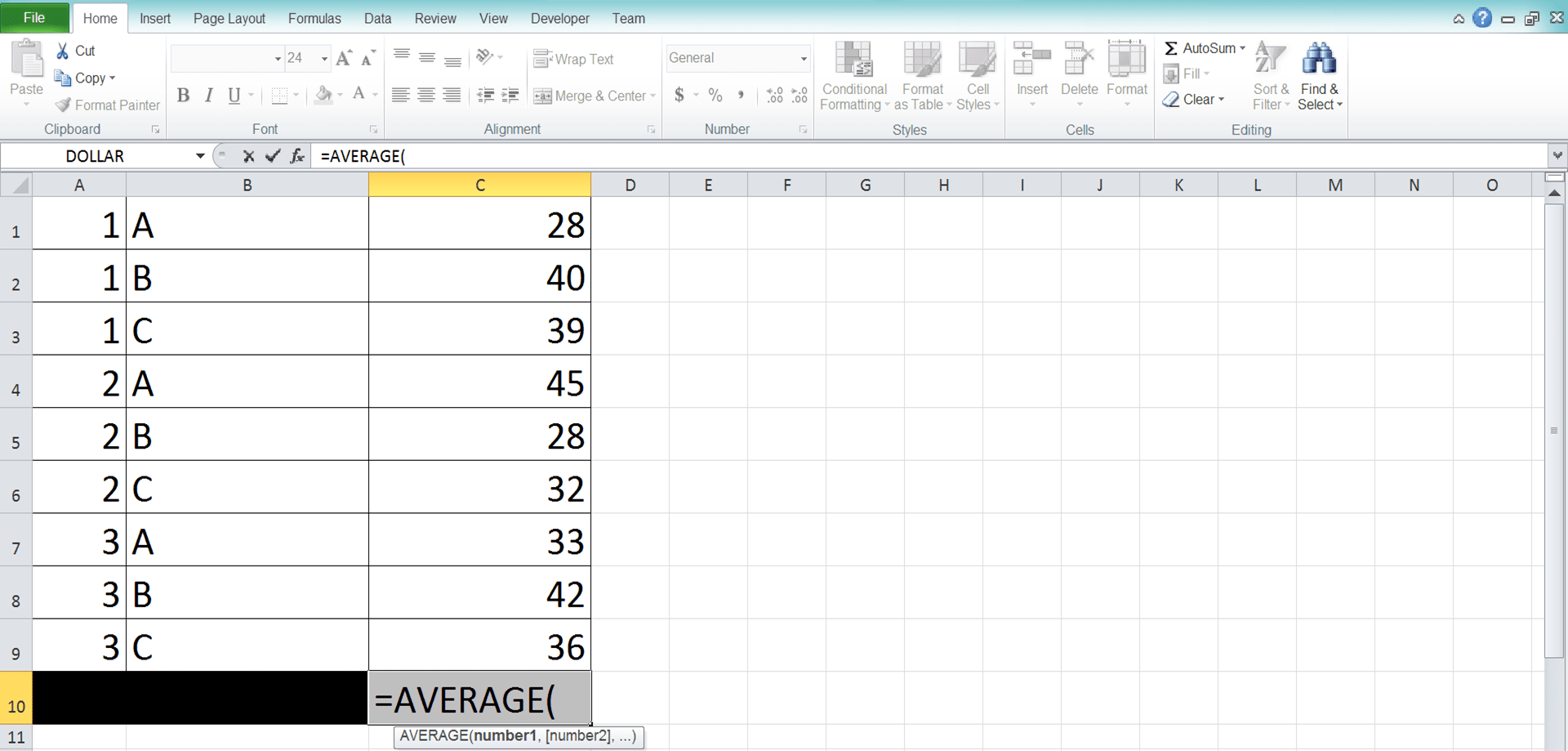 AVERAGE Formula in Excel: Functions, Examples, and How to Use - Screenshot of Step 2