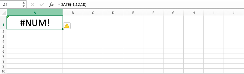DATE Formula in Excel - Screenshot of Additional Note 1-2-2