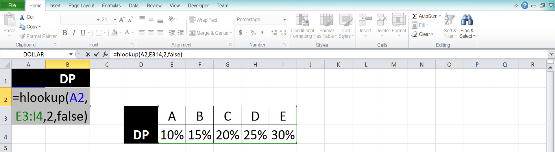 HLOOKUP Formula in Excel: Functions, Examples, and How to Use - Screenshot of Step 7