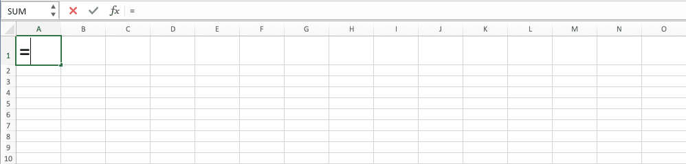 HYPERLINK Function in Excel - Screenshot of Step 1