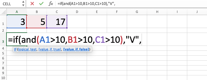 How to Combine IF AND Formulas in Excel - Screenshot of Step 6