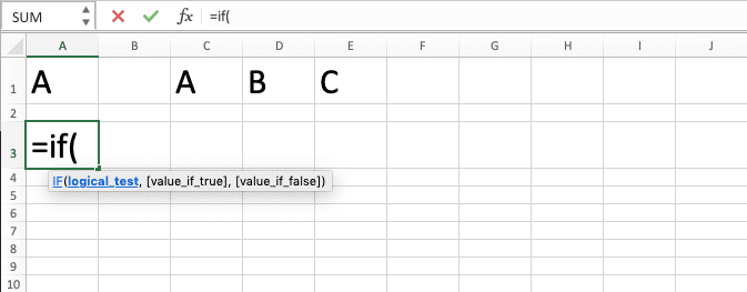 How to Combine IF OR Formulas in Excel - Screenshot of Step 2