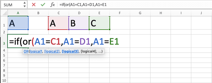 How to Combine IF OR Formulas in Excel - Screenshot of Step 4