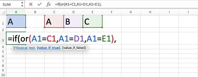 How to Combine IF OR Formulas in Excel - Screenshot of Step 5