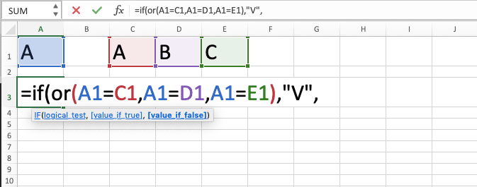 How to Combine IF OR Formulas in Excel - Screenshot of Step 6
