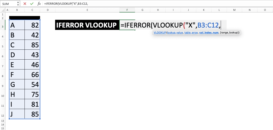 Using IFERROR VLOOKUP Combination in Excel - Screenshot of Step 5