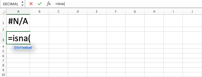 How to Use ISNA Excel Formula: Functions, Examples and Writing Steps - Screenshot of Step 2