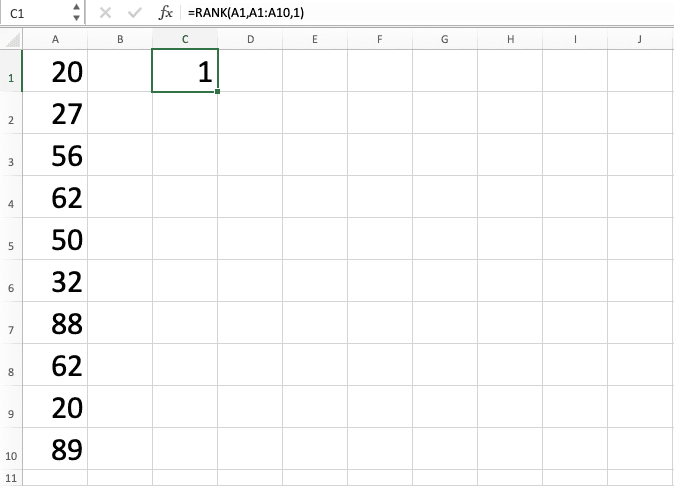 How to Use Excel RANK Formula: Functions, Examples, and How to Use - Screenshot of Step 8